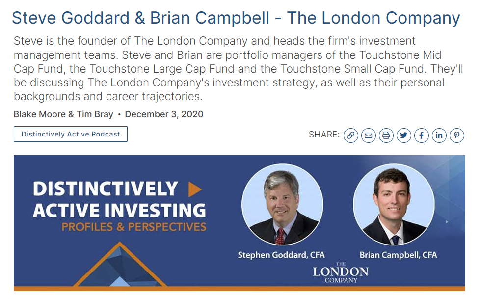 Touchstone Investments Distinctively Active Investing Podcast