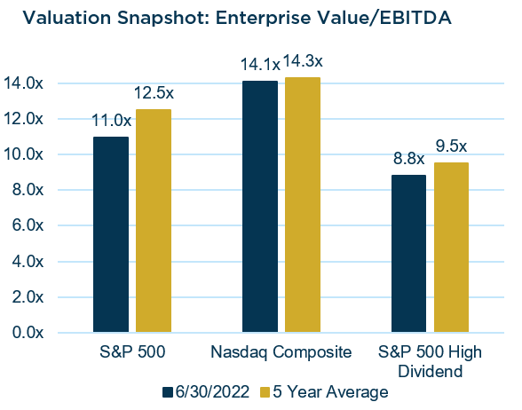valuation snapshot: enterprise value/ebitda