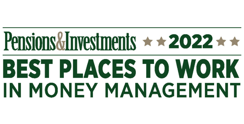 Pensions & Investments Best Places to Work in Money Management 2022