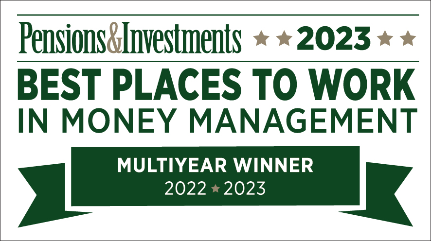 P&I Best Places to Work in Money Management Award 2023